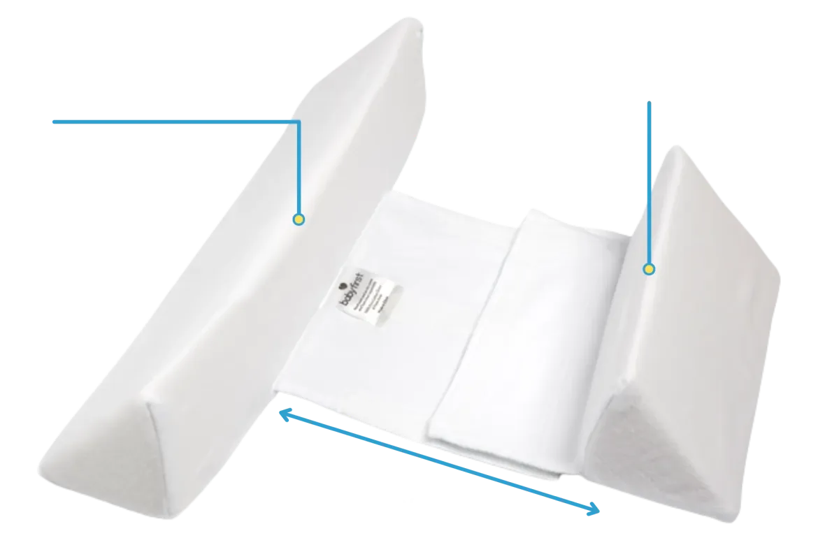 Baby Anti-Roll Wedge Pillow for Safe, Comfortable Sleep