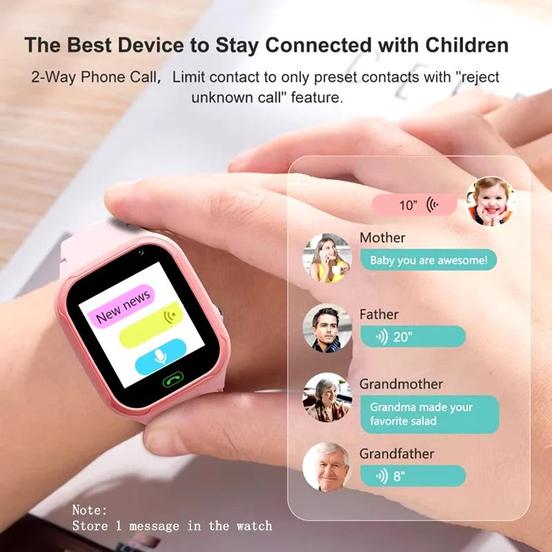 Kids GPS Smartwatch with Real-Time Location Tracker