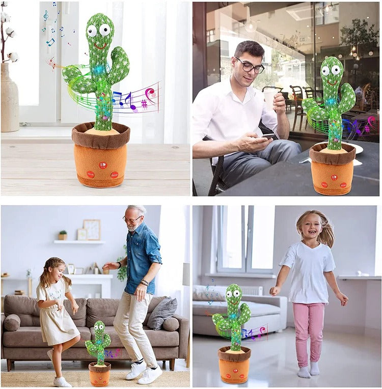 Sound-Activated Dancing Cactus Toy