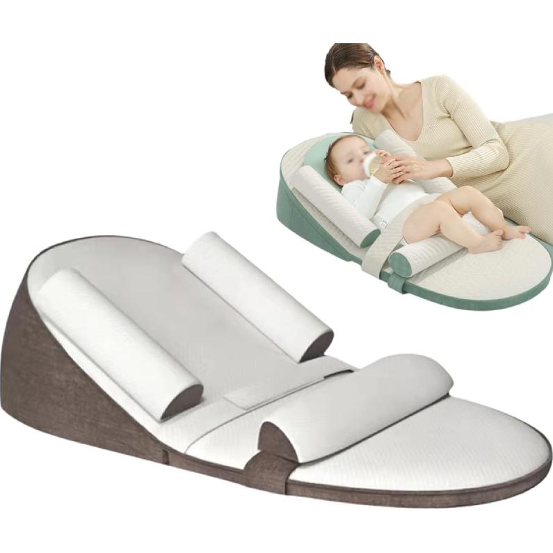 Baby Wedge Pillow for Side Sleeping - Anti-Roll & Reflux Relief for Newborn Bed