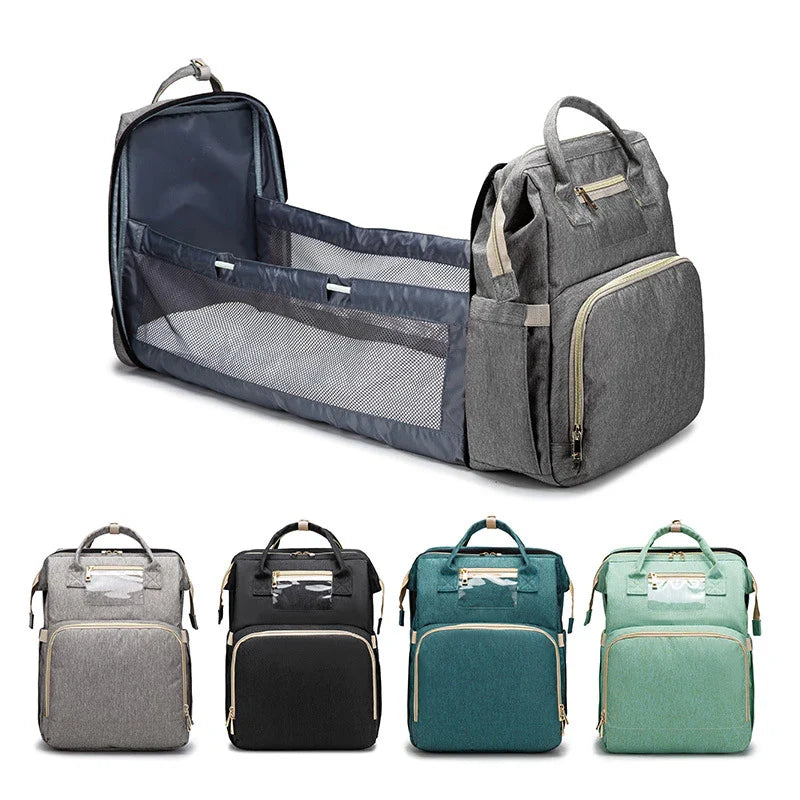 Travel Changing Bag with Portable Baby Cot