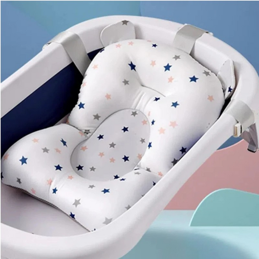 Anti-Slip Baby Bath Seat Support Mat for Safe, Comfortable Bath Time