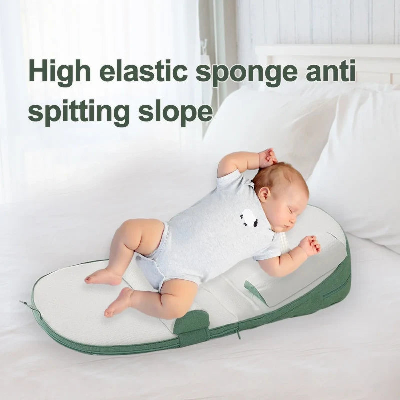 Baby Wedge Pillow for Side Sleeping - Anti-Roll & Reflux Relief for Newborn Bed