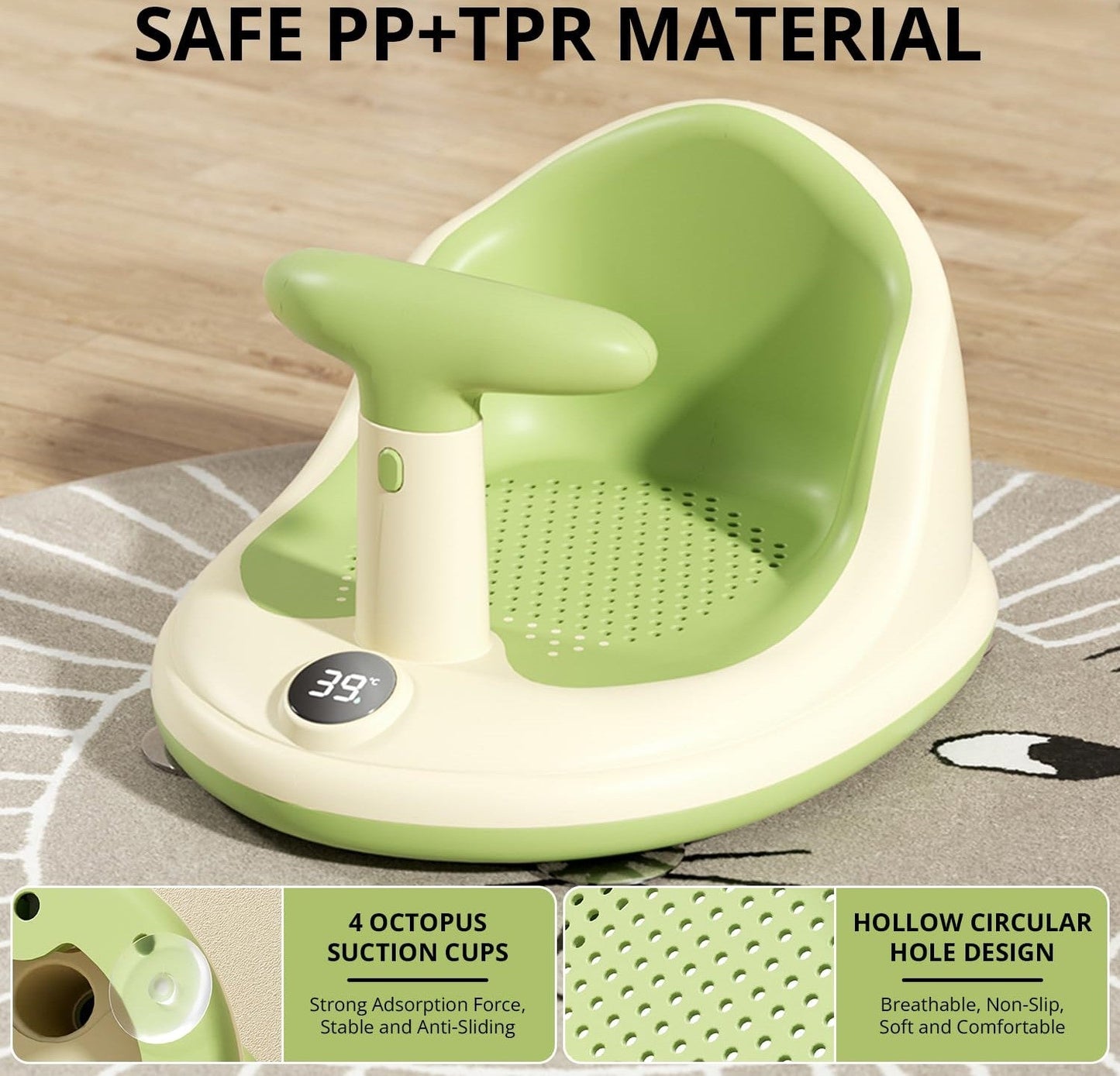 Cozy Baby Bath Seat for Safe, Comfortable Bath Time