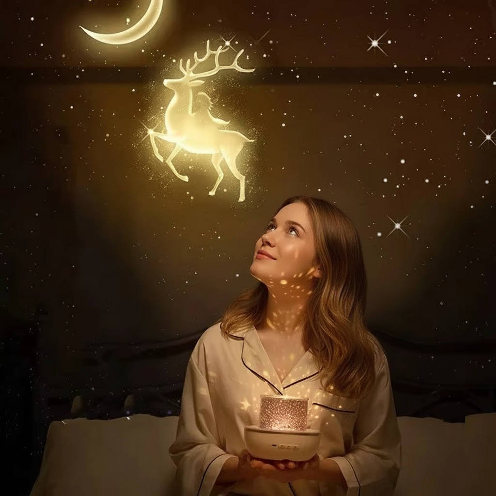 Kids' Projector Night Light - Soothing Starry Sky Projector for Sleep
