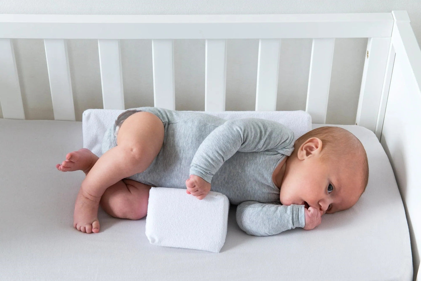 Baby Anti-Roll Wedge Pillow for Safe, Comfortable Sleep