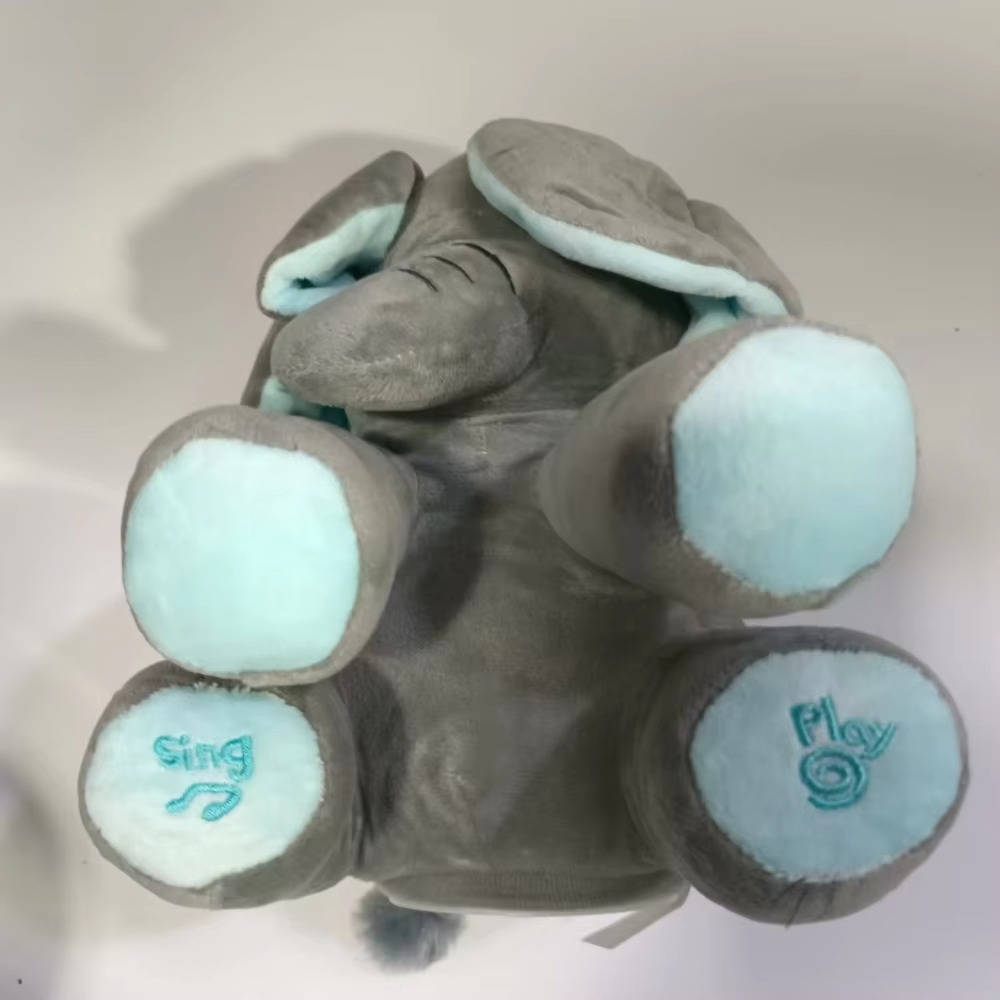 Peek-a-Boo Talking Elephant Toy – Interactive Plush Elephant