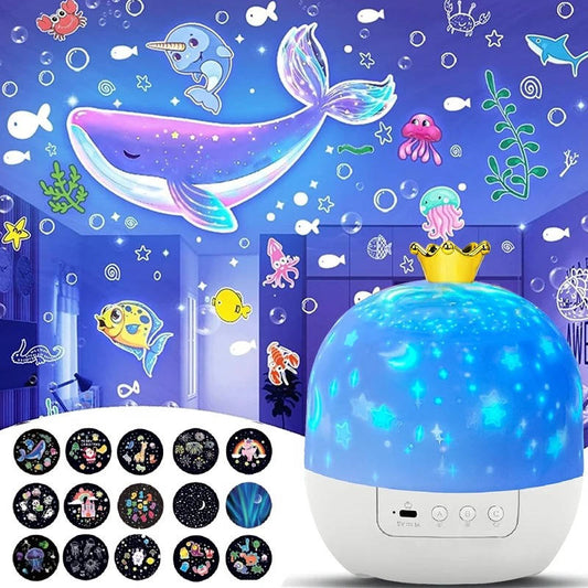 Kids' Projector Night Light - Soothing Starry Sky Projector for Sleep