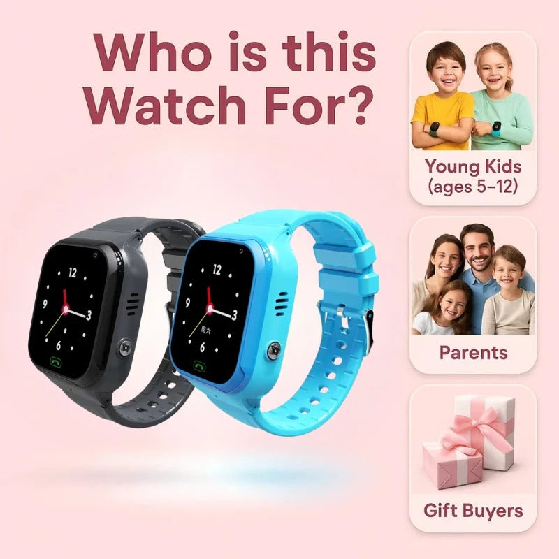 Kids GPS Smartwatch with Real-Time Location Tracker