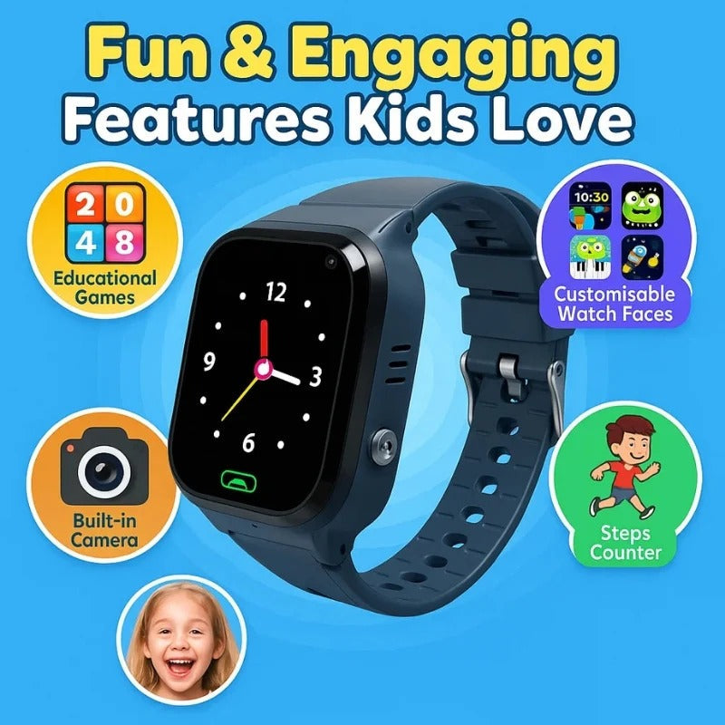 Kids GPS Smartwatch with Real-Time Location Tracker