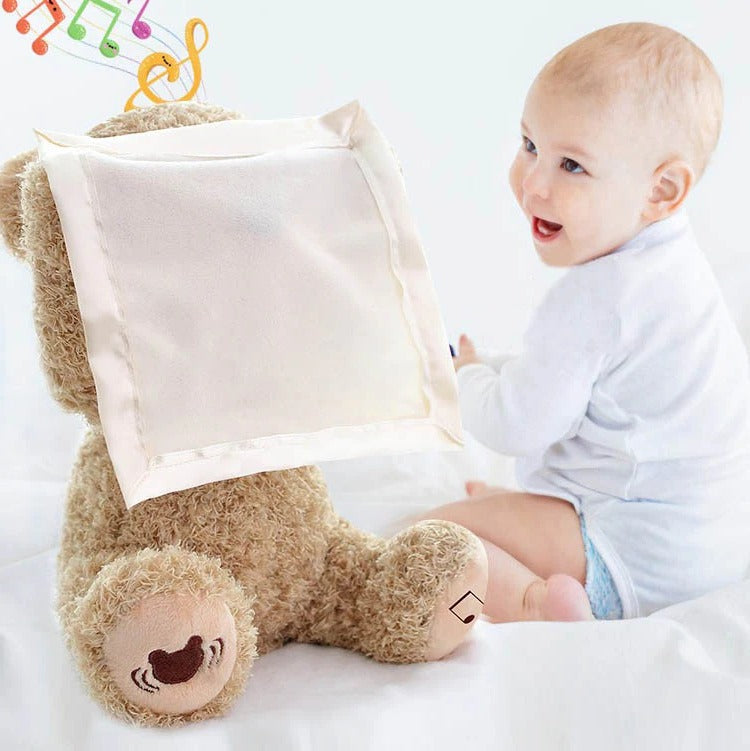 Peek-A-Boo-Teddy: Interactive Plush Toy for Endless Cuddles and Fun
