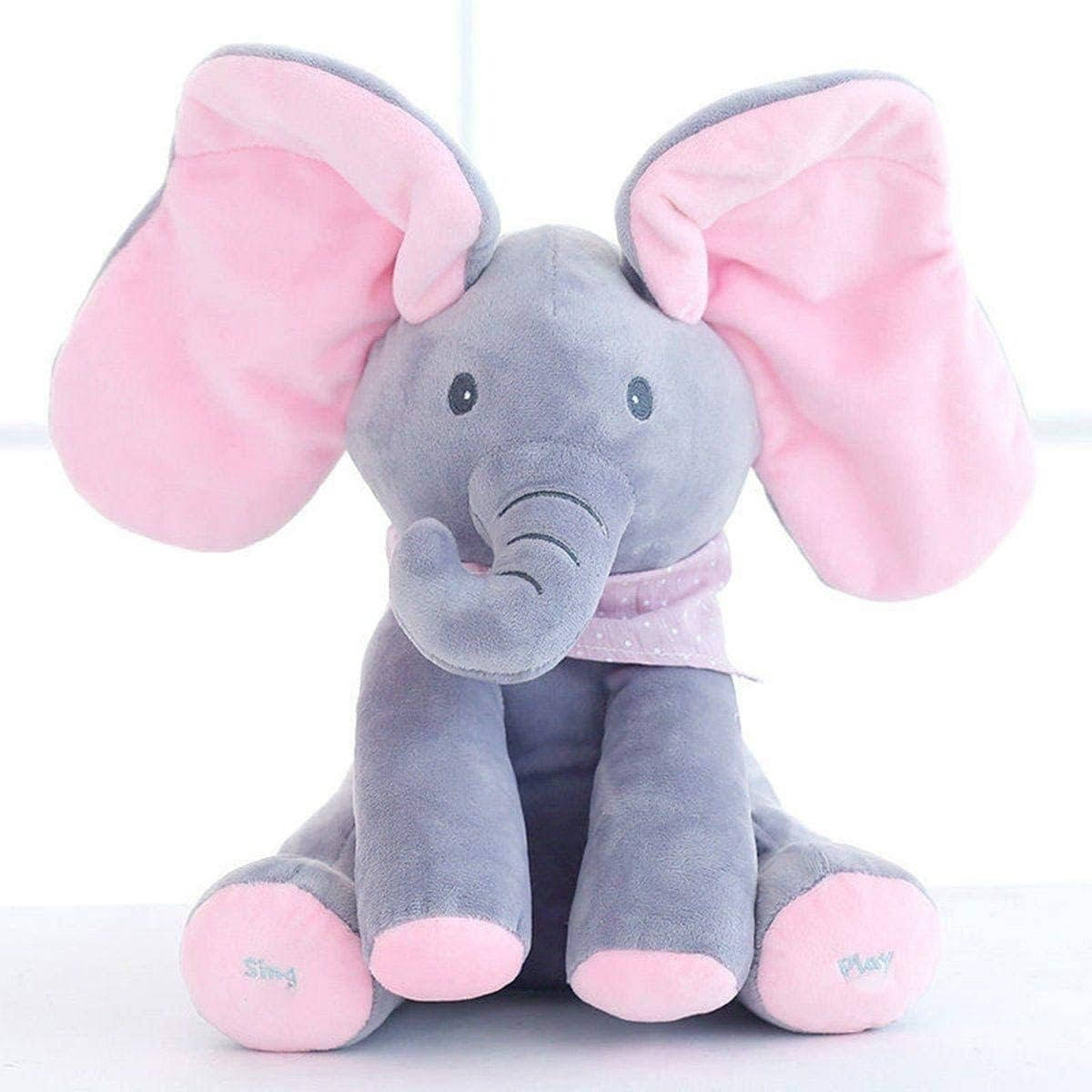 Peek-a-Boo Talking Elephant Toy – Interactive Plush Elephant